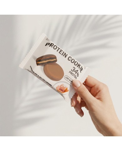 PROTEIN COOKIE 34% choco&S.caramel 18x30g