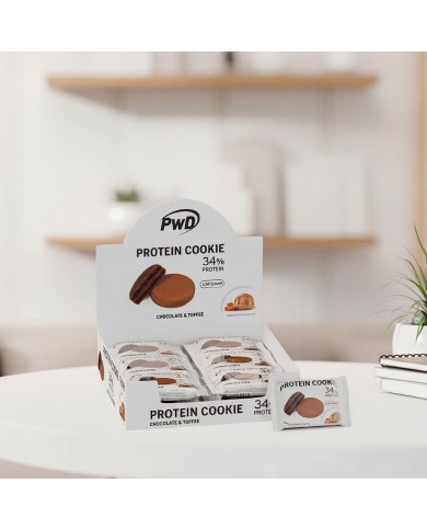 PROTEIN COOKIE 34% Choco y Toffee 18x30 g