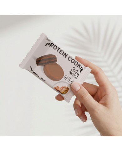 PROTEIN COOKIE 34% Choco y Toffee 18x30 g