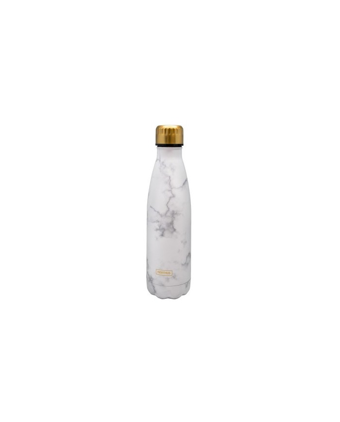 BOTTLE AC. INOX MARMOL BLANCO 500 ML