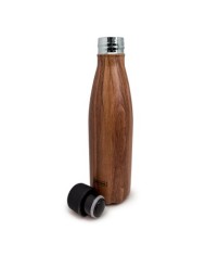 BOTTLE AC. INOX MADERA 350 ML