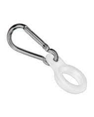 MOSQUETON LLAVERO BLANCO