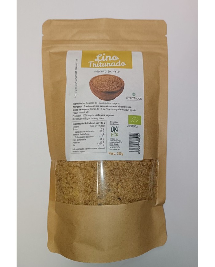 LINO SEMILLA TRITURADO BIO 250 GR