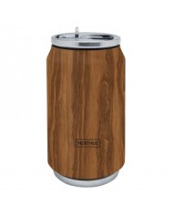 LATA ACERO MADERA 330 ML