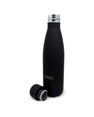 BOTTLE AC. INOX. NEGRA 1000 ML