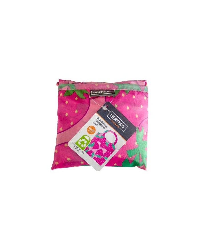 BOLSAS COMPRA PLEGABLE 100l% PLAST. Fresas