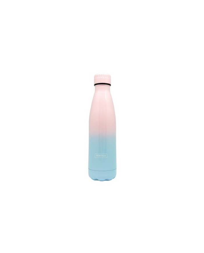 BOTTLE AC. INOX.ROSA-AZUL 500 ML