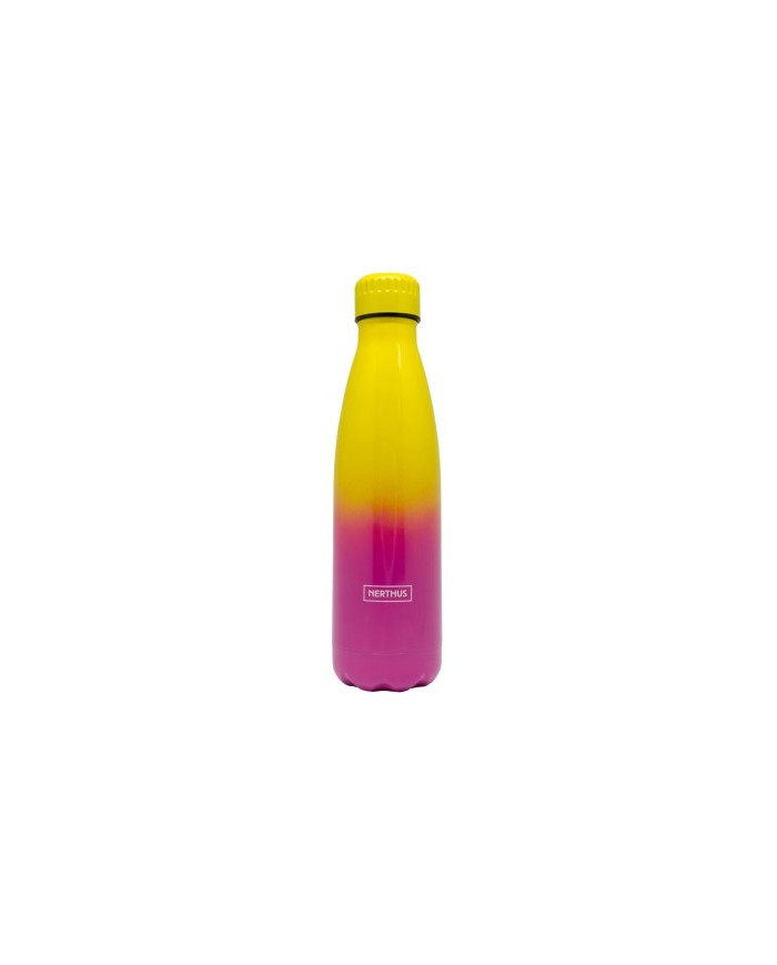 BOTTLE AC. INOX.AMARILLO-VIOLETA 500 ML