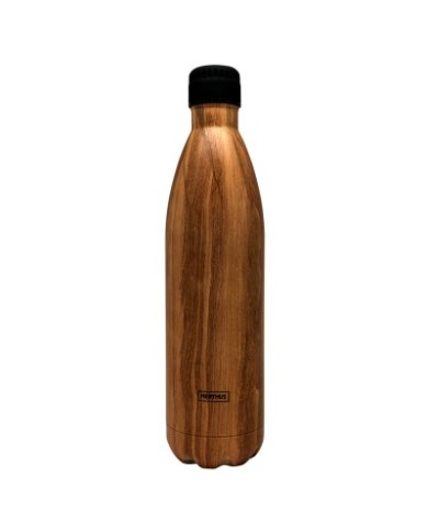 BOTTLE AC. INOX.MADERA 1000 ml