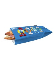 BOLSA REUTILIZ PORTA BOCADILLOS PITUFOS