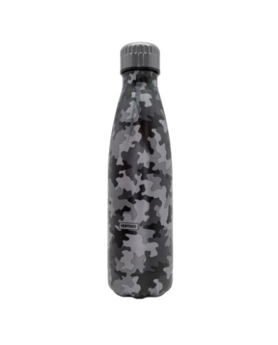 BOTTLE AC. INOX. CAMUFL.NEGRO 500 ML
