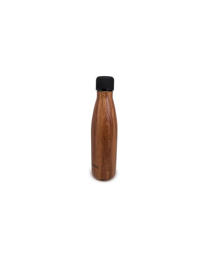 BOTTLE AC. INOX MADERA 500 ML