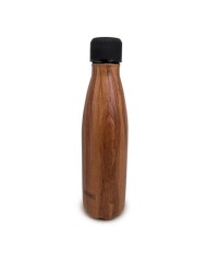 BOTTLE AC. INOX MADERA 500 ML