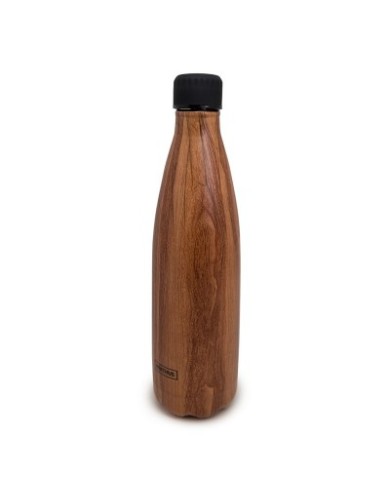 BOTTLE AC. INOX MADERA 750 ML
