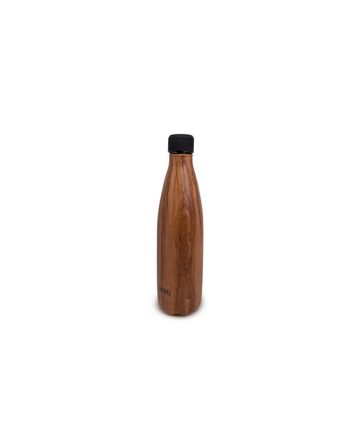 BOTTLE AC. INOX MADERA 750 ML