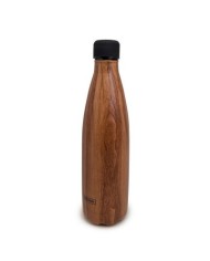 BOTTLE AC. INOX MADERA 750 ML