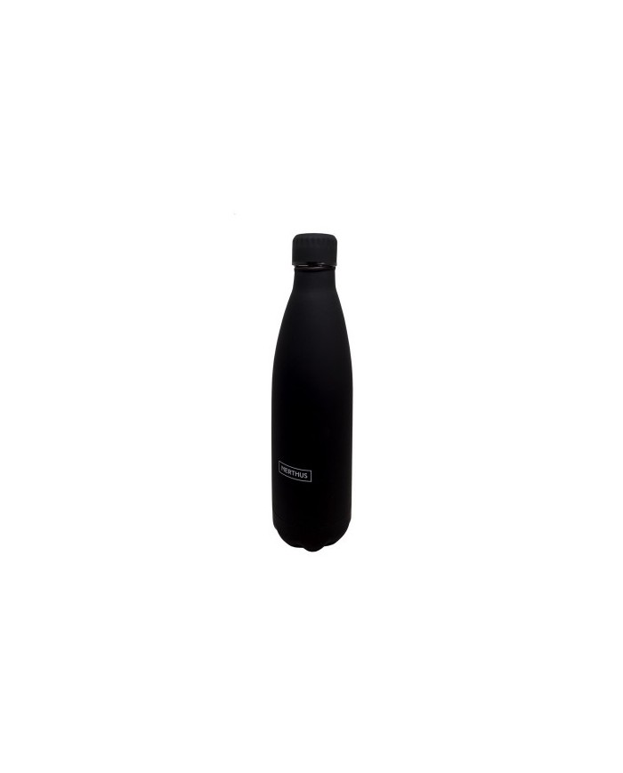 BOTTLE AC. INOX. NEGRA 750 ML