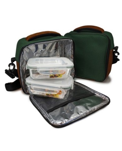 BOLSA TERMICA C/ 2 HERMET CRISTAL 0.6 L Vrd