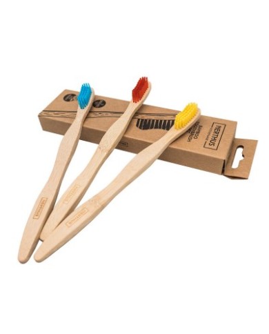 SET CEPILLO DIENTES BAMBU