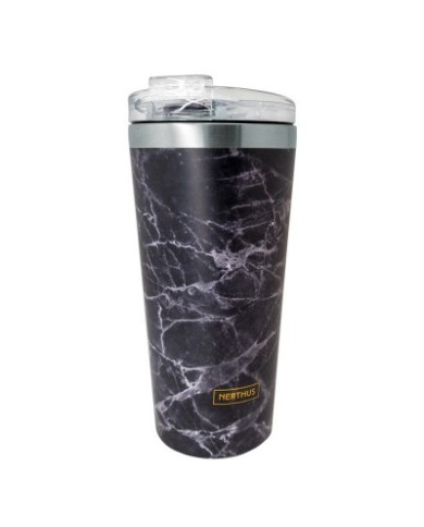 TAZA TERMO D. PARED  MARMOL NEGRO 500 ML